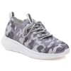 Women Urban Sport Sneakers | Dyann Sneaker Grey Camo Knit