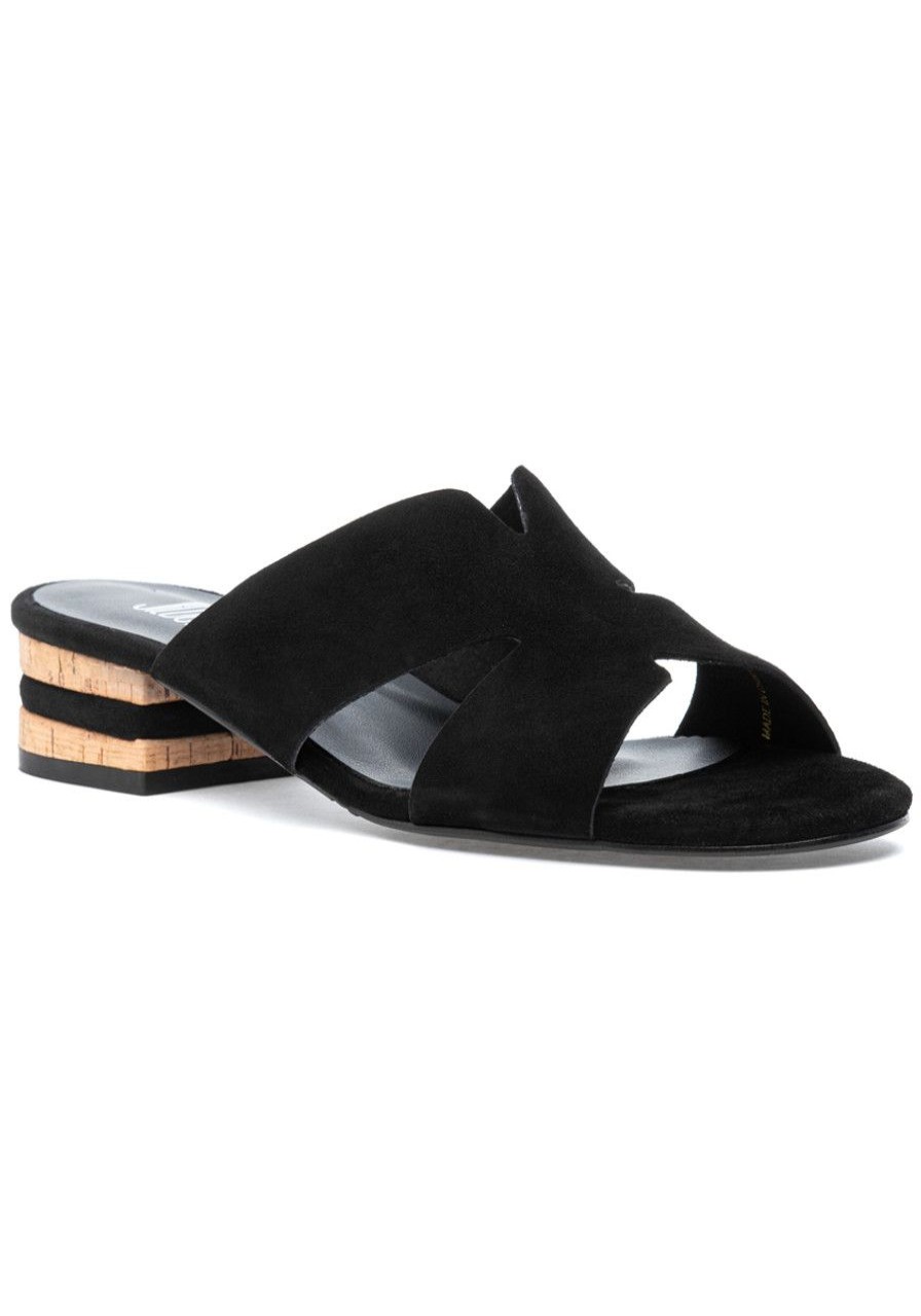 Women Jildor Sandals | Horus Sandal Black Suede