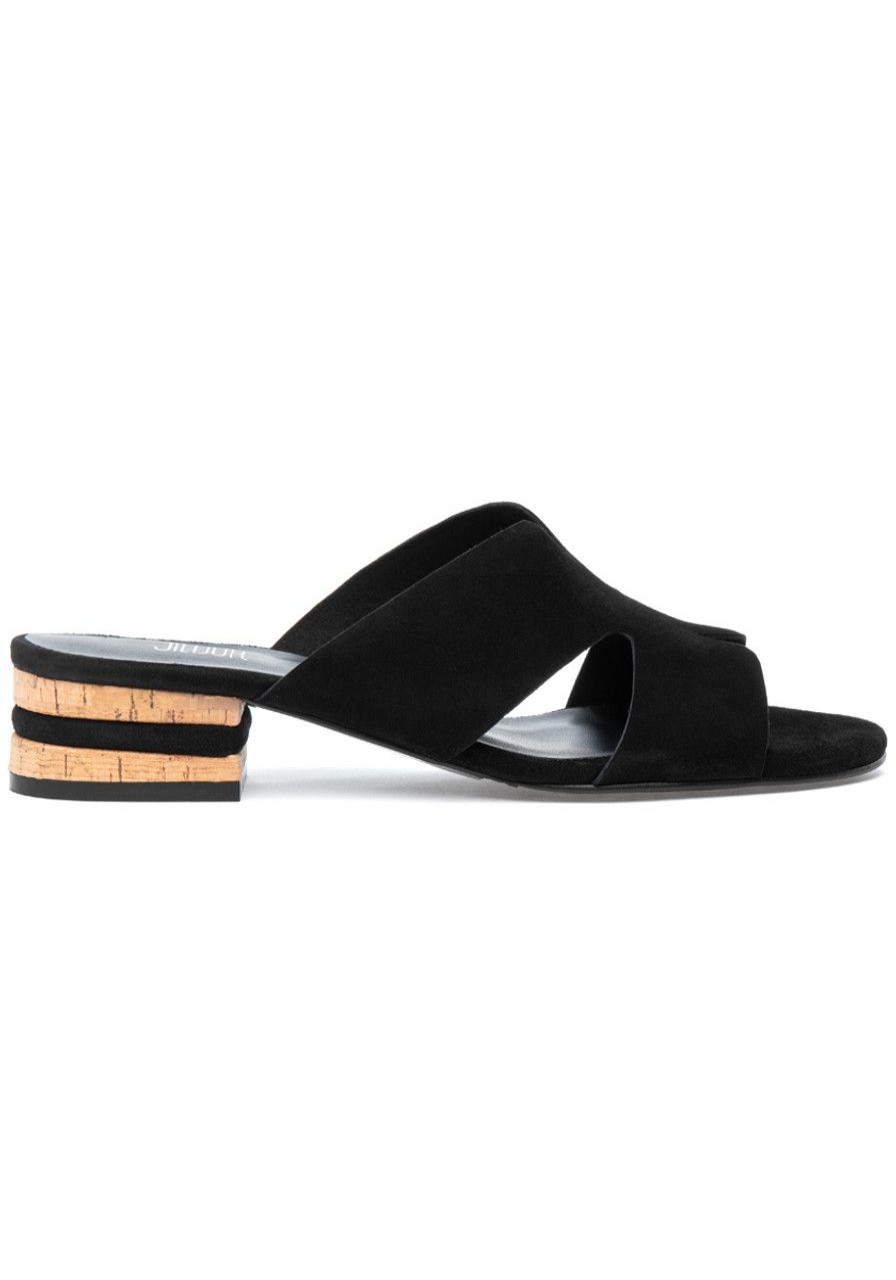 Women Jildor Sandals | Horus Sandal Black Suede