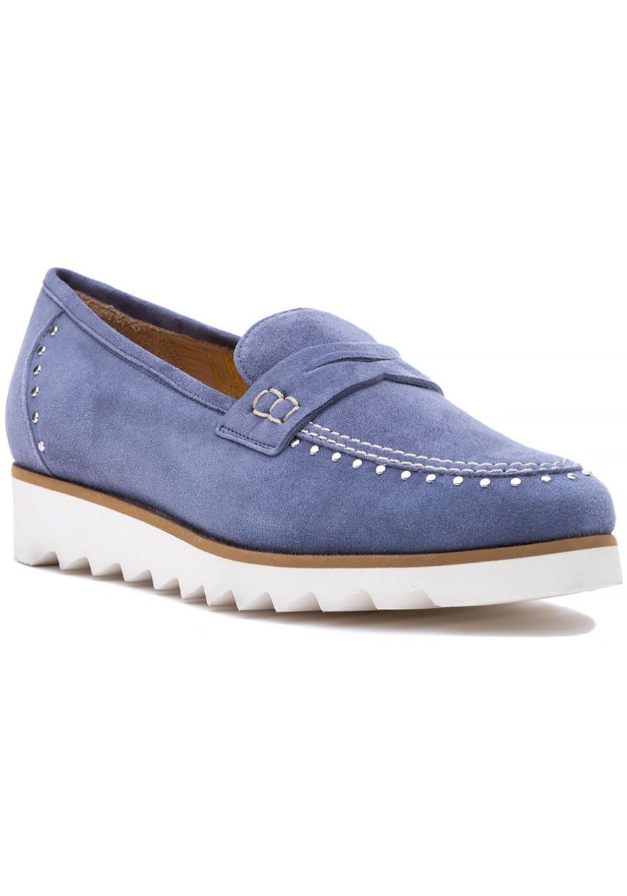 Women 275 Central Loafers & Oxfords | 825 Loafer Denim Suede