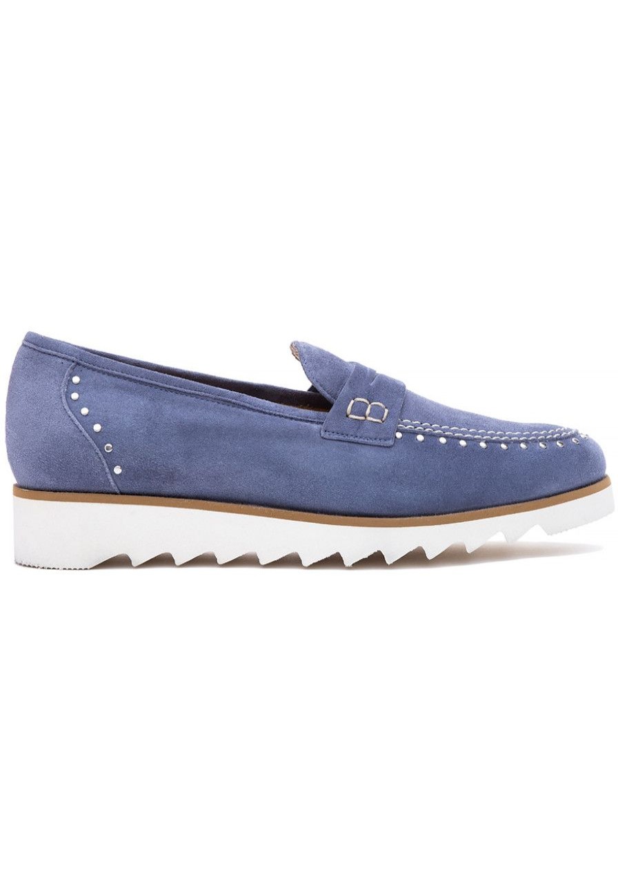 Women 275 Central Loafers & Oxfords | 825 Loafer Denim Suede