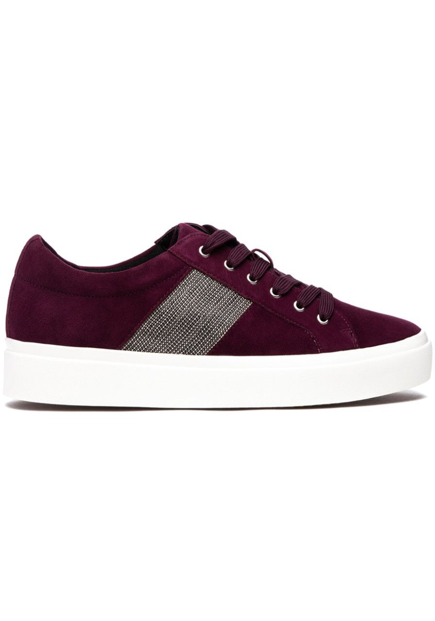 Women Jildor Sneakers | Yaya Sneaker Burgundy Suede