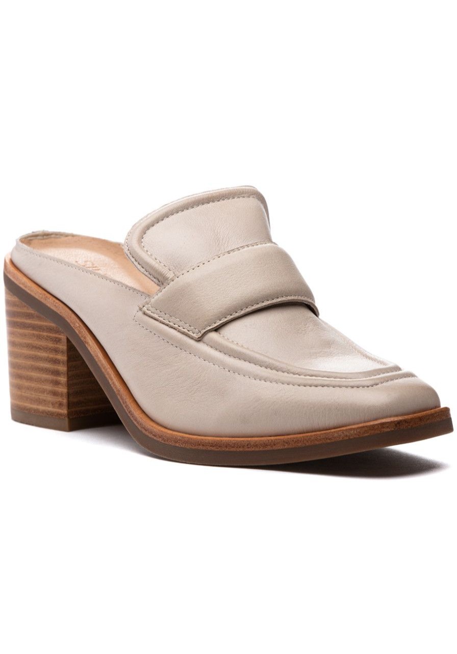 Women Silent D Mules & Clogs | Nettie Mule Oatmilk Leather