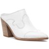 Women Silent D Mules & Clogs | Mopat Mule White Leather