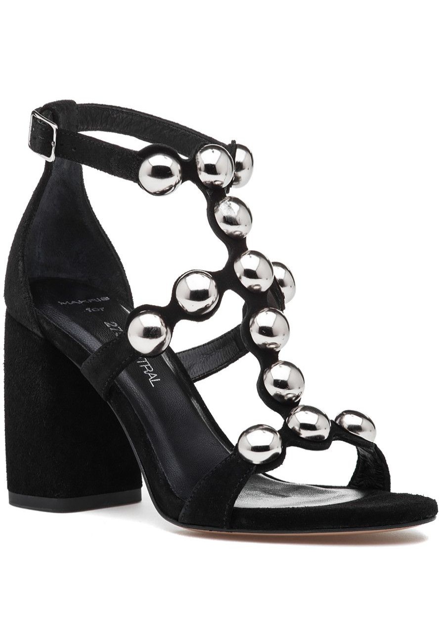 Women 275 Central Sandals | Q12 Sandal Black Suede