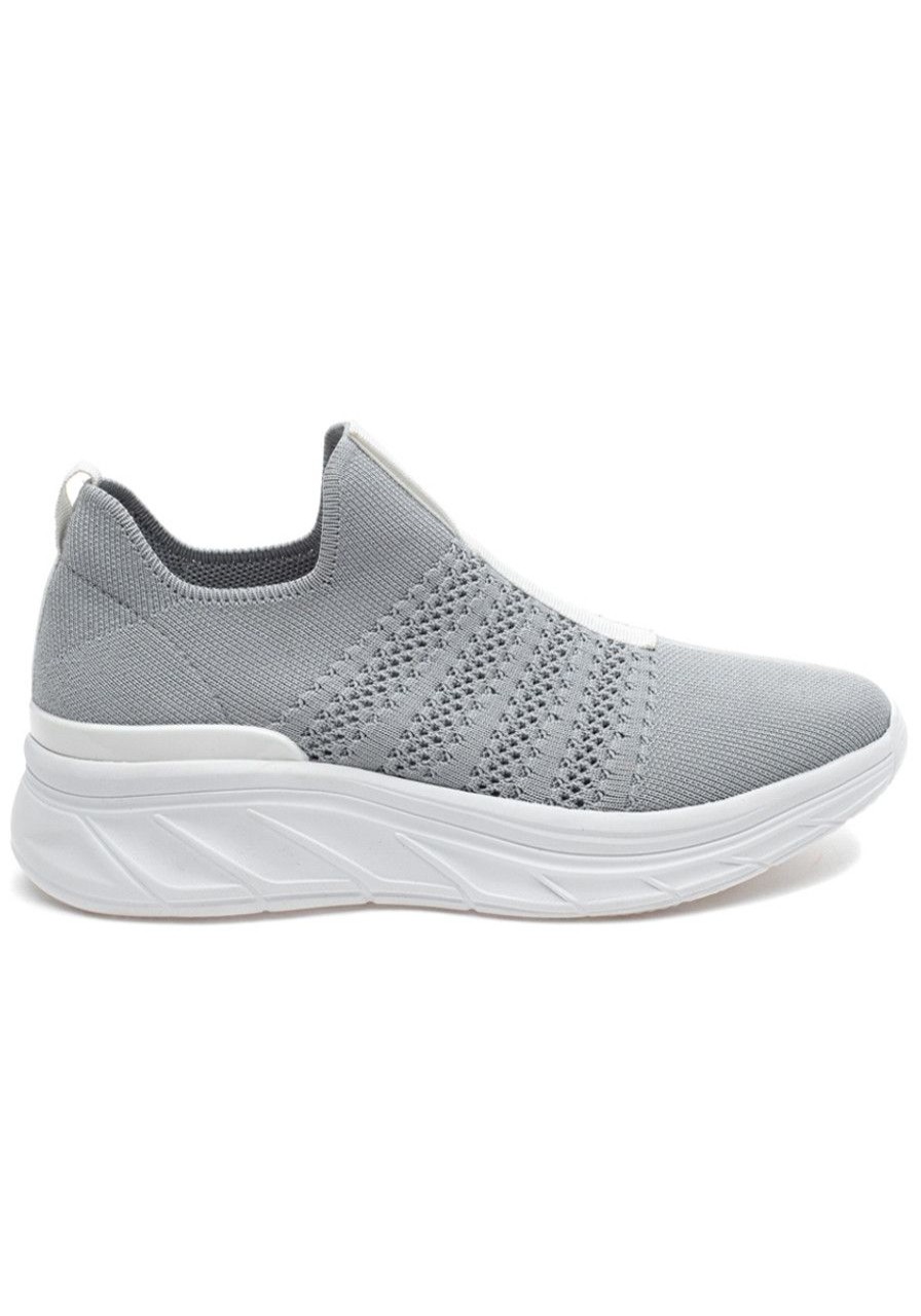 Women Urban Sport Sneakers | Hanah Sneaker Grey Knit