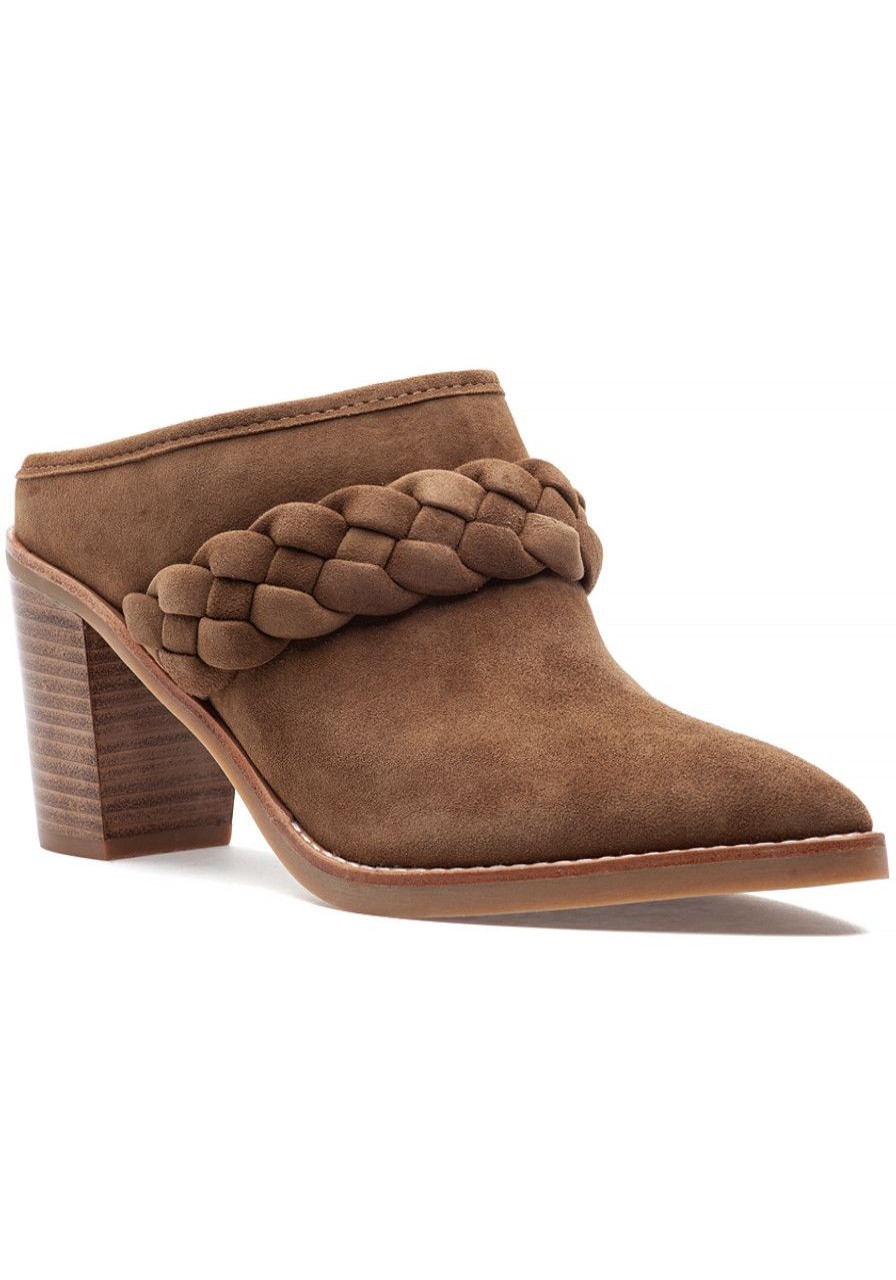Women Dolce Vita Mules & Clogs | Serla Mule Dark Brown Suede