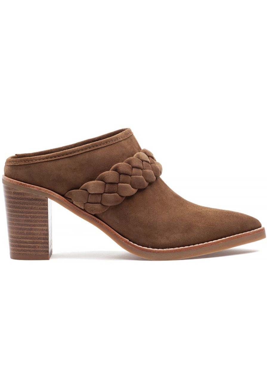 Women Dolce Vita Mules & Clogs | Serla Mule Dark Brown Suede