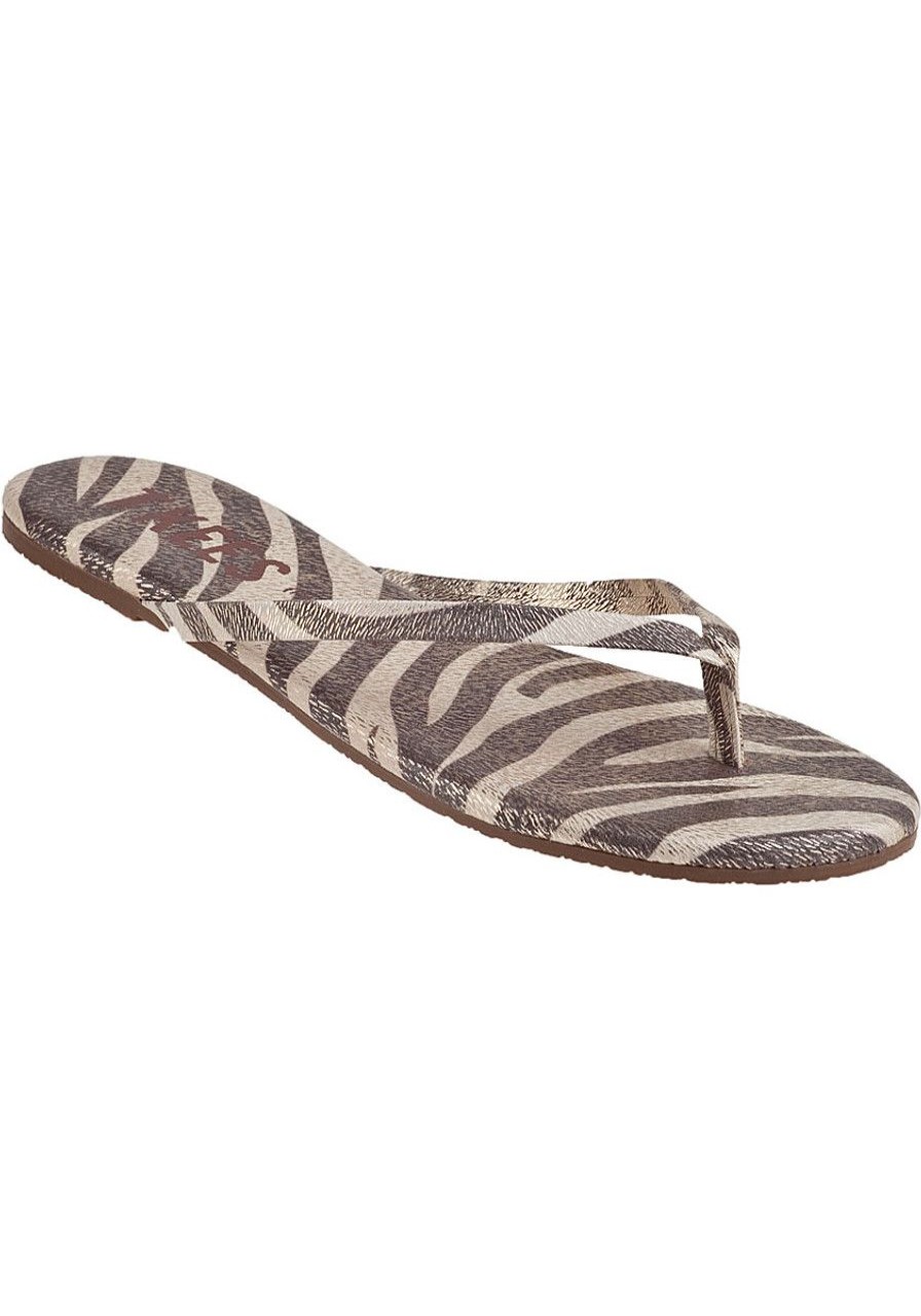 Women Tkees Sandals | Face Paints Flip Flop Wild Blonde Leather