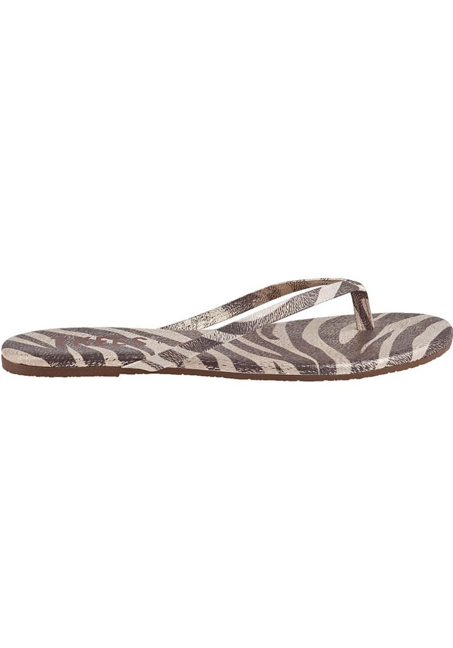 Women Tkees Sandals | Face Paints Flip Flop Wild Blonde Leather