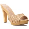 Women Veronica Beard Sandals | Layne Clog Sandal Ecru Raffia