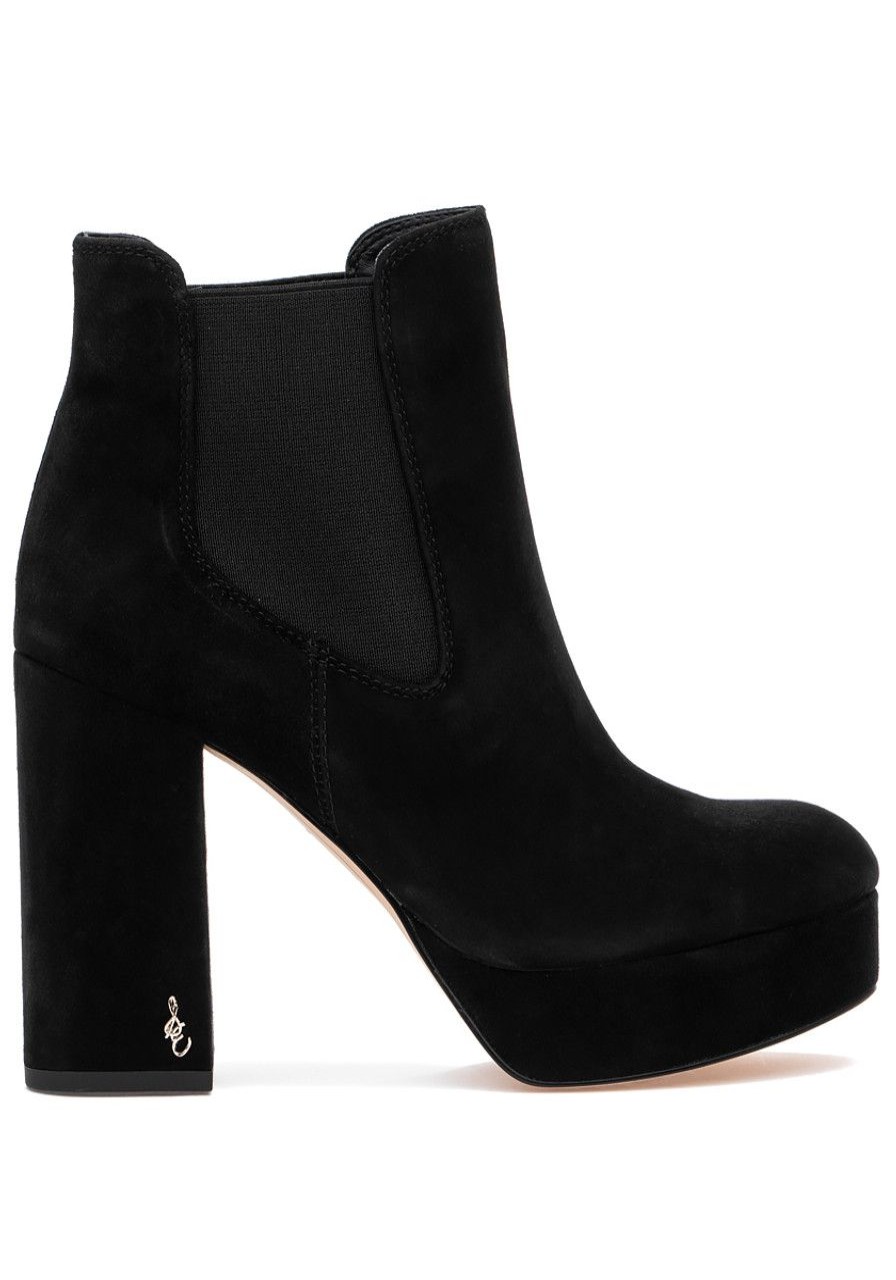 Women Sam Edelman Boots | Abella Boot Black Suede