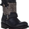 Women Jildor Shoes Boots | Titan Ankle Boot Silver/Black Leather