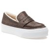 Women J/Slides Sneakers | Giles Sneaker Khaki Metallic Suede