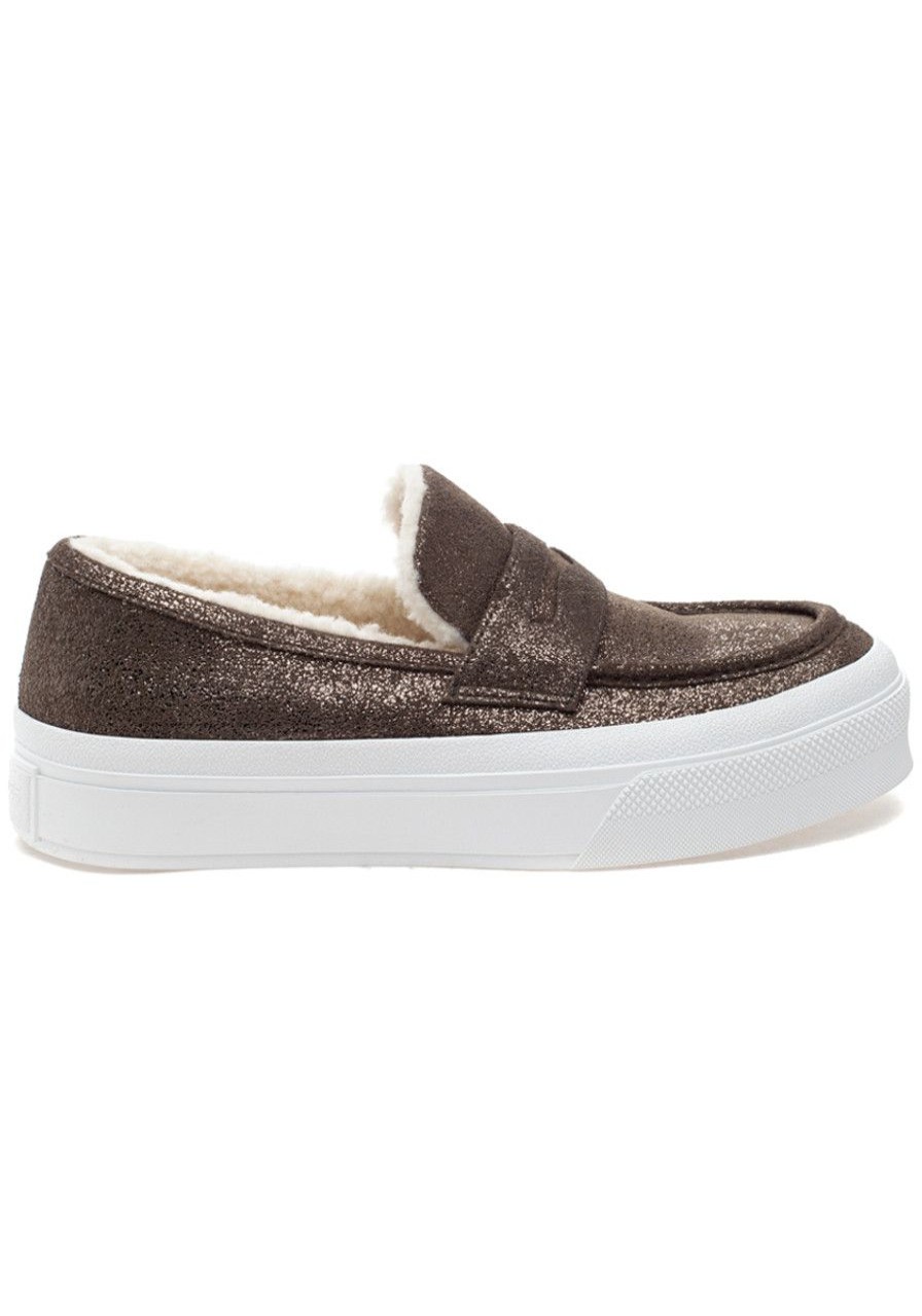Women J/Slides Sneakers | Giles Sneaker Khaki Metallic Suede
