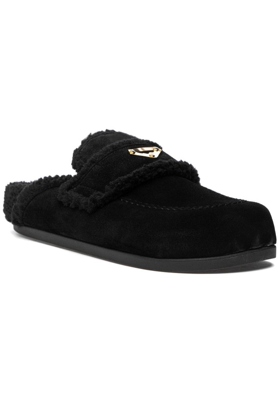 Women 275 Central Mules & Clogs | Evette Clog Black Suede