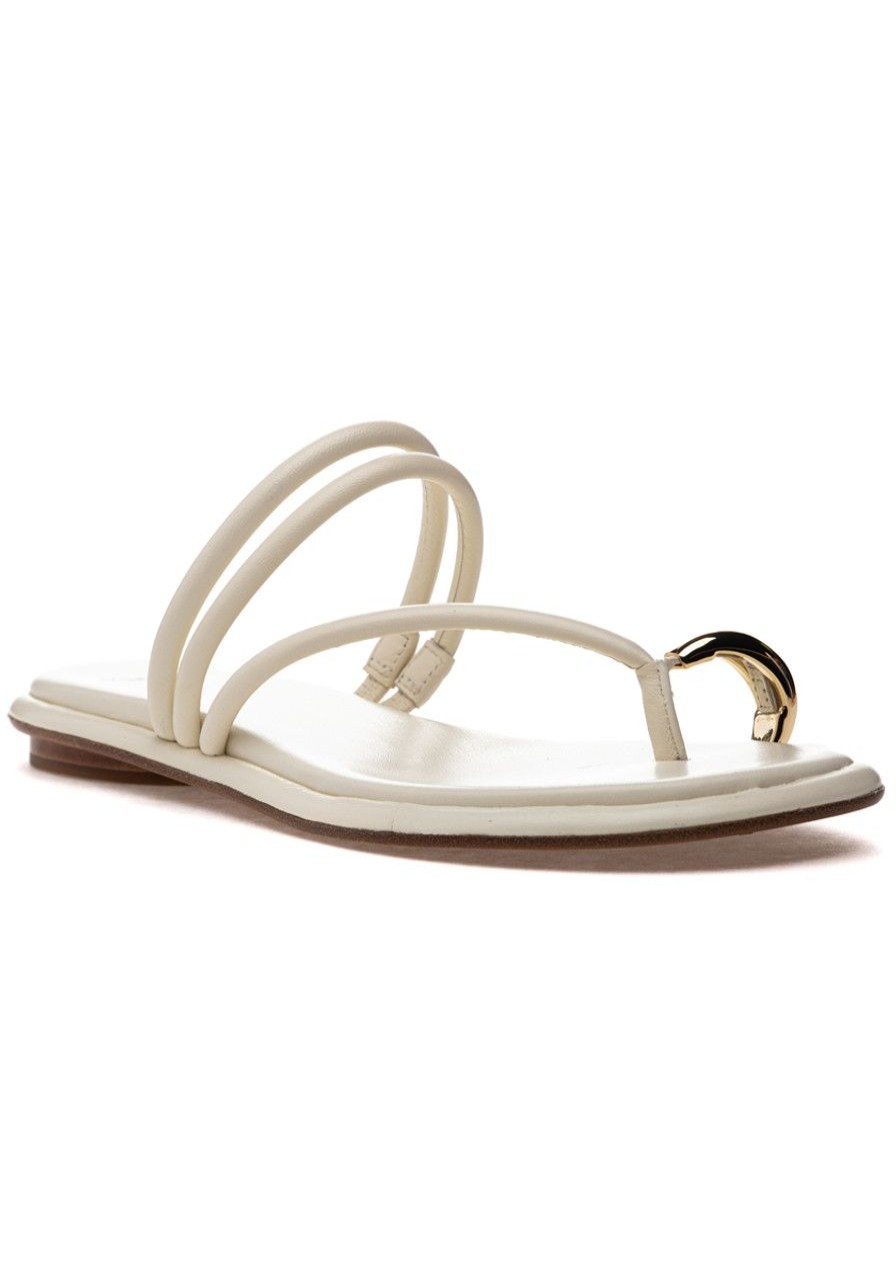 Women Vince Sandals | Lucila Sandal Marble Cream Leather