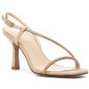 Women Pelle Moda Sandals | Osment 2 Sandal Platinum Gold Satin/Suede