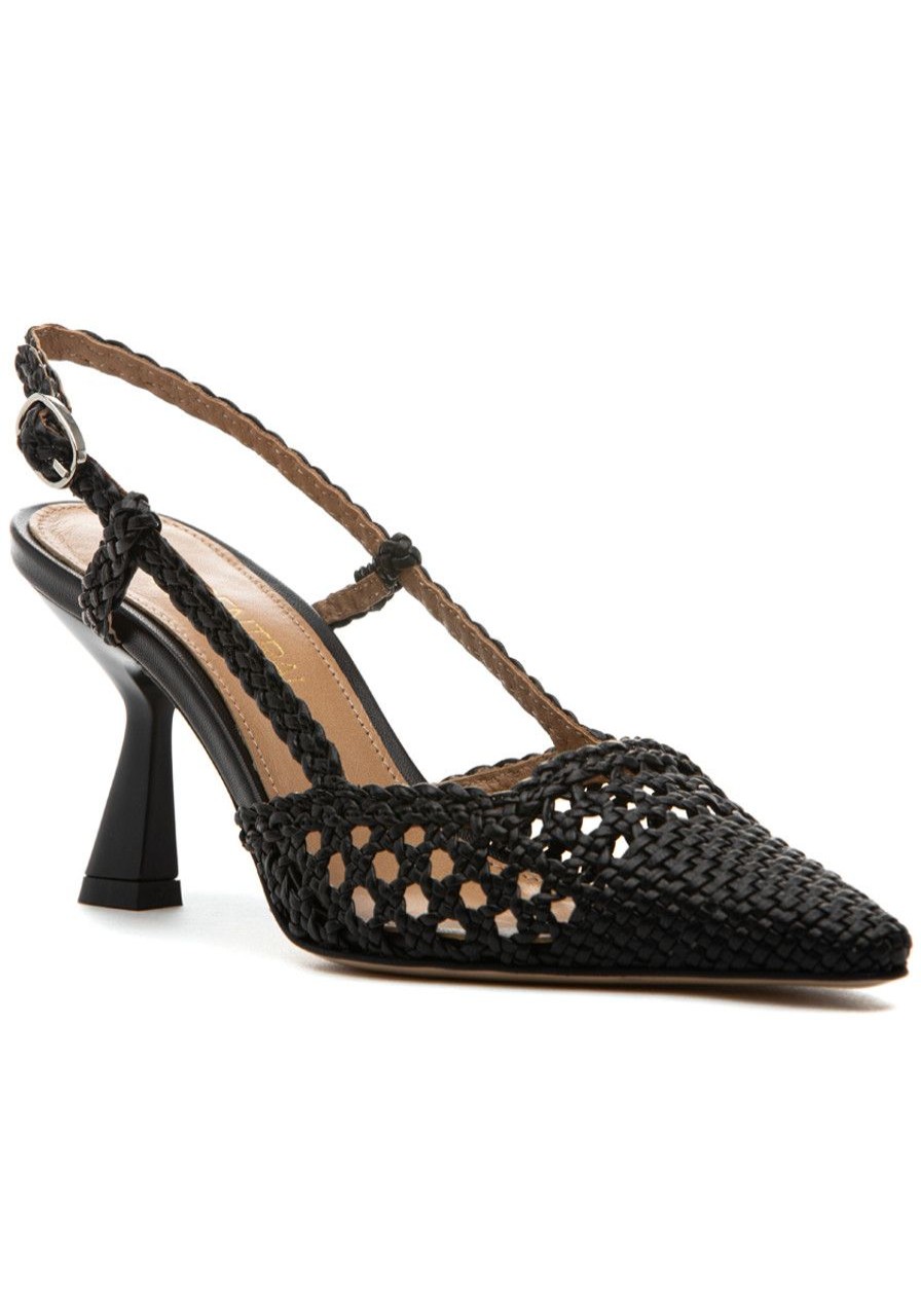 Women 275 Central Pumps | Chloe Pump Black Woven
