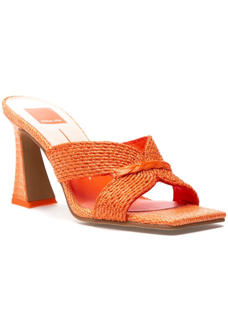 Women Dolce Vita Sandals | Nitro Sandal Orange Raffia
