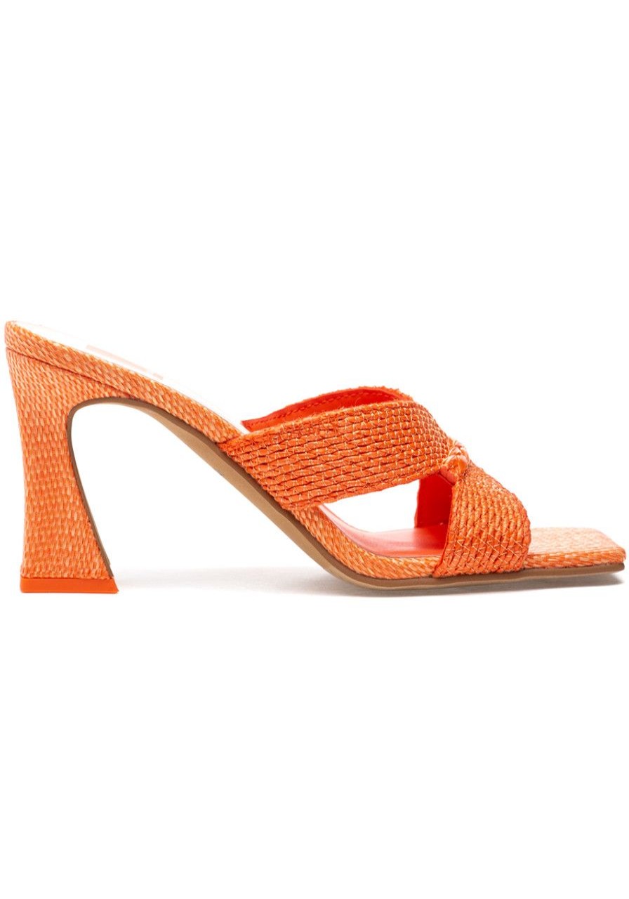 Women Dolce Vita Sandals | Nitro Sandal Orange Raffia