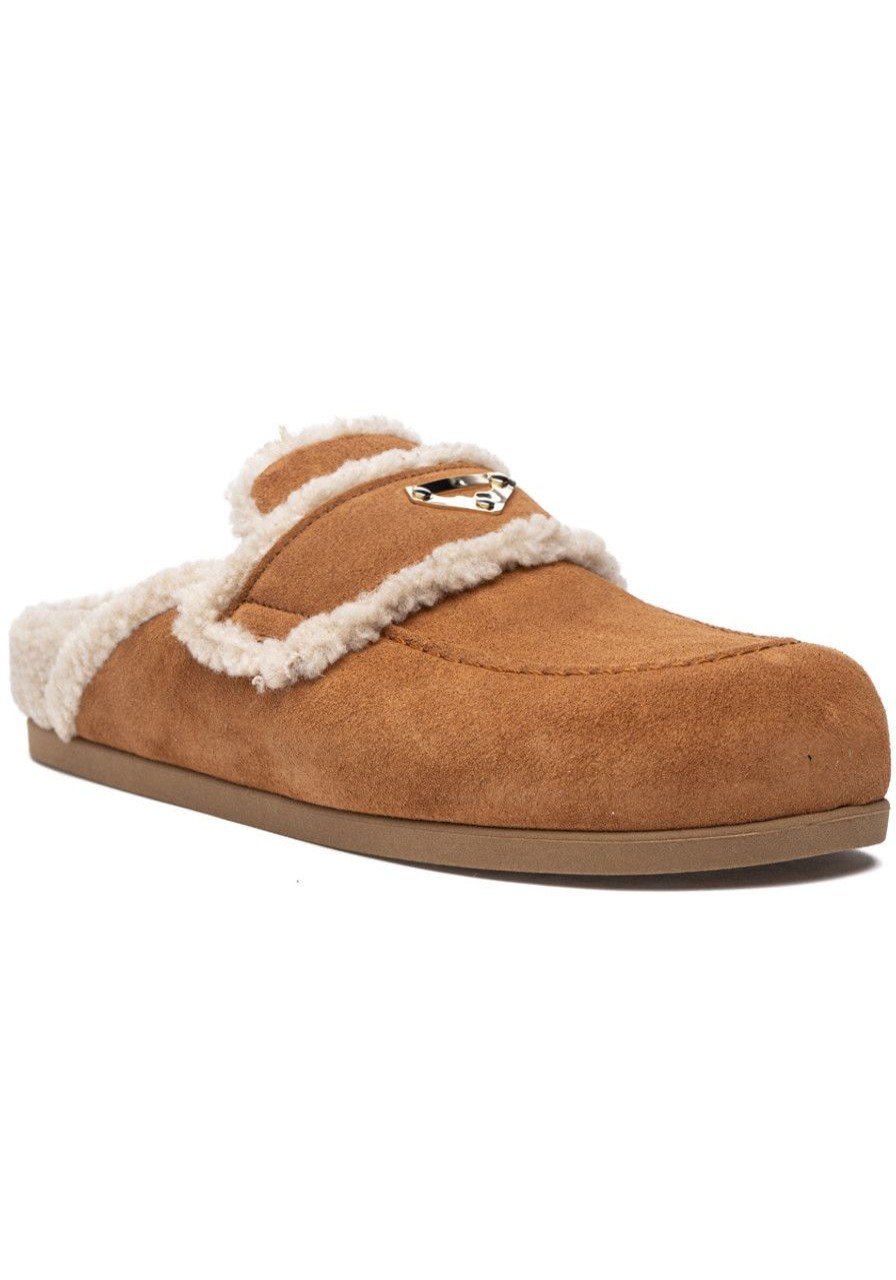Women 275 Central Mules & Clogs | Evette Clog Luggage Suede