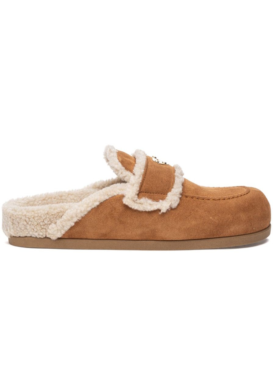 Women 275 Central Mules & Clogs | Evette Clog Luggage Suede