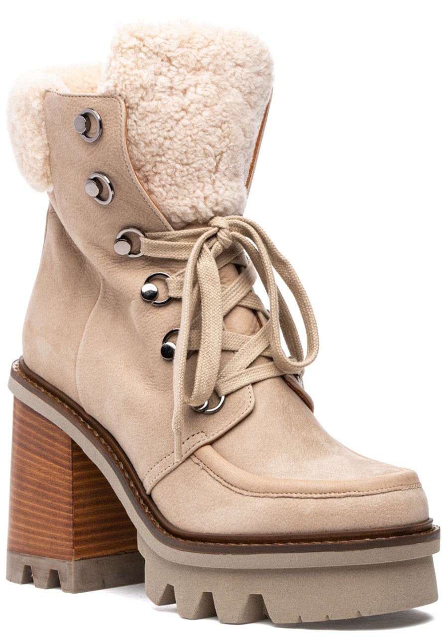 Women 275 Central Boots | Lucy Boot Bone Suede