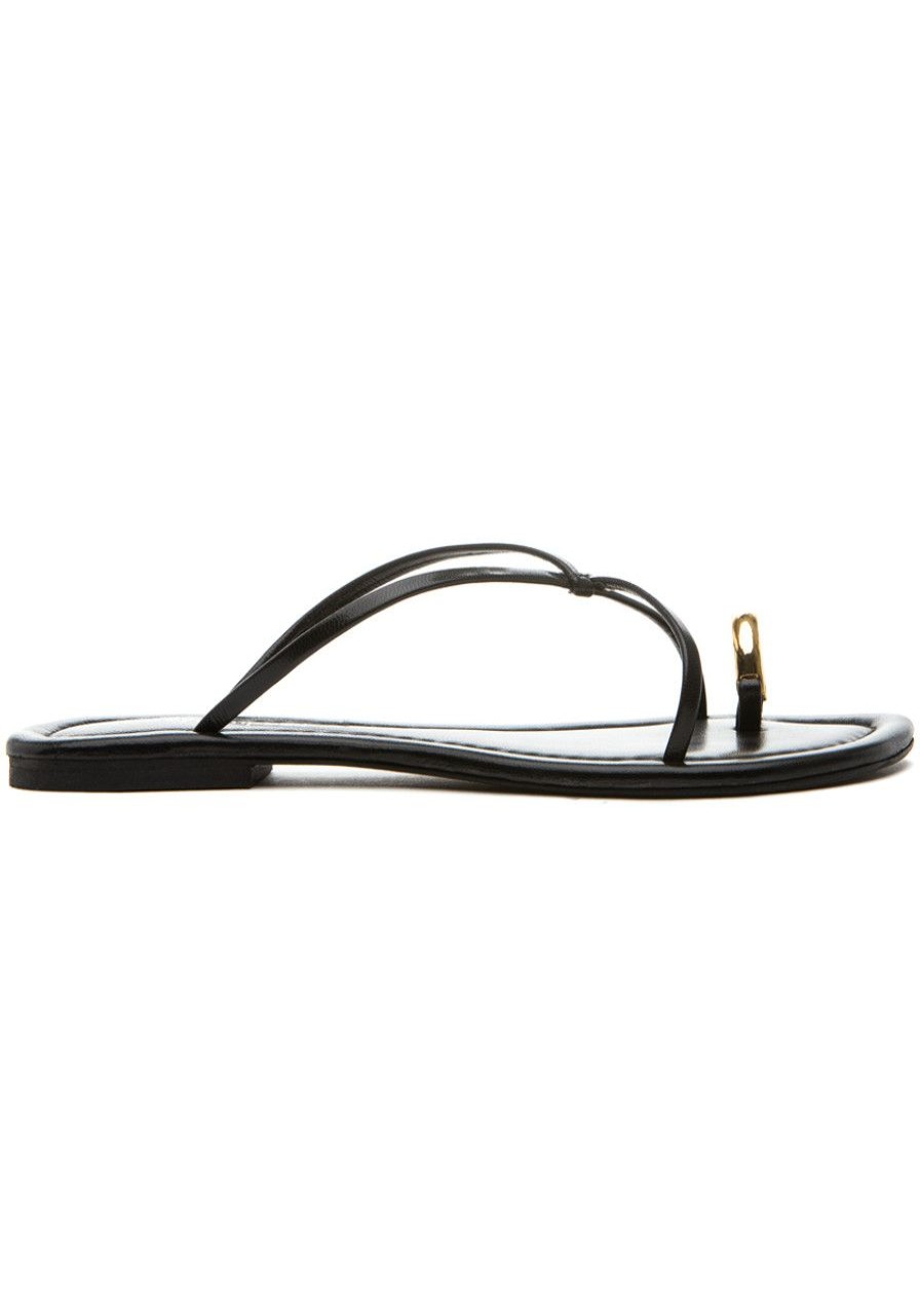 Women Jeffrey Campbell Sandals | Pacifico Sandal Black Leather