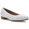 Women Jildor Flats | Kandi Flat White Nappa