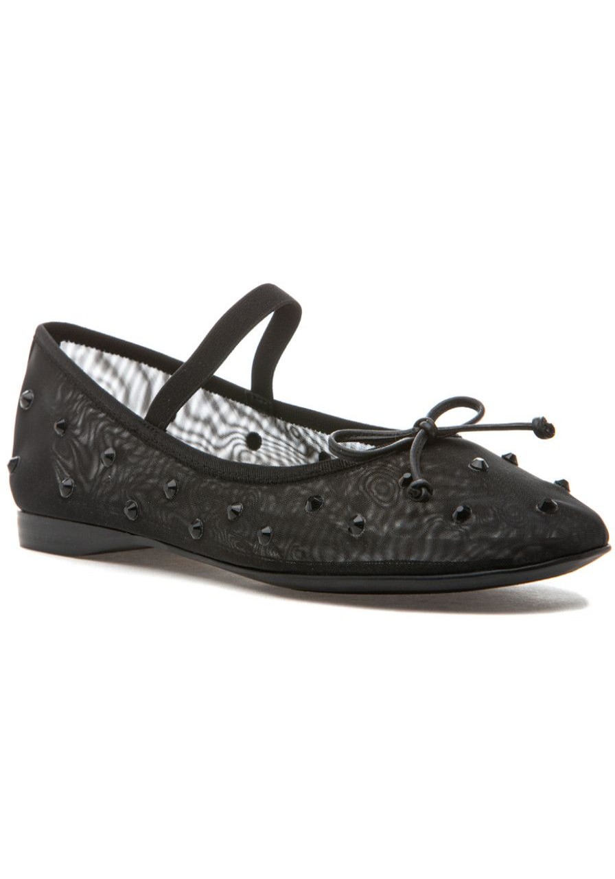 Women Jeffrey Campbell Flats | Tutu-Sj Mary Jane Ballet Flat Black