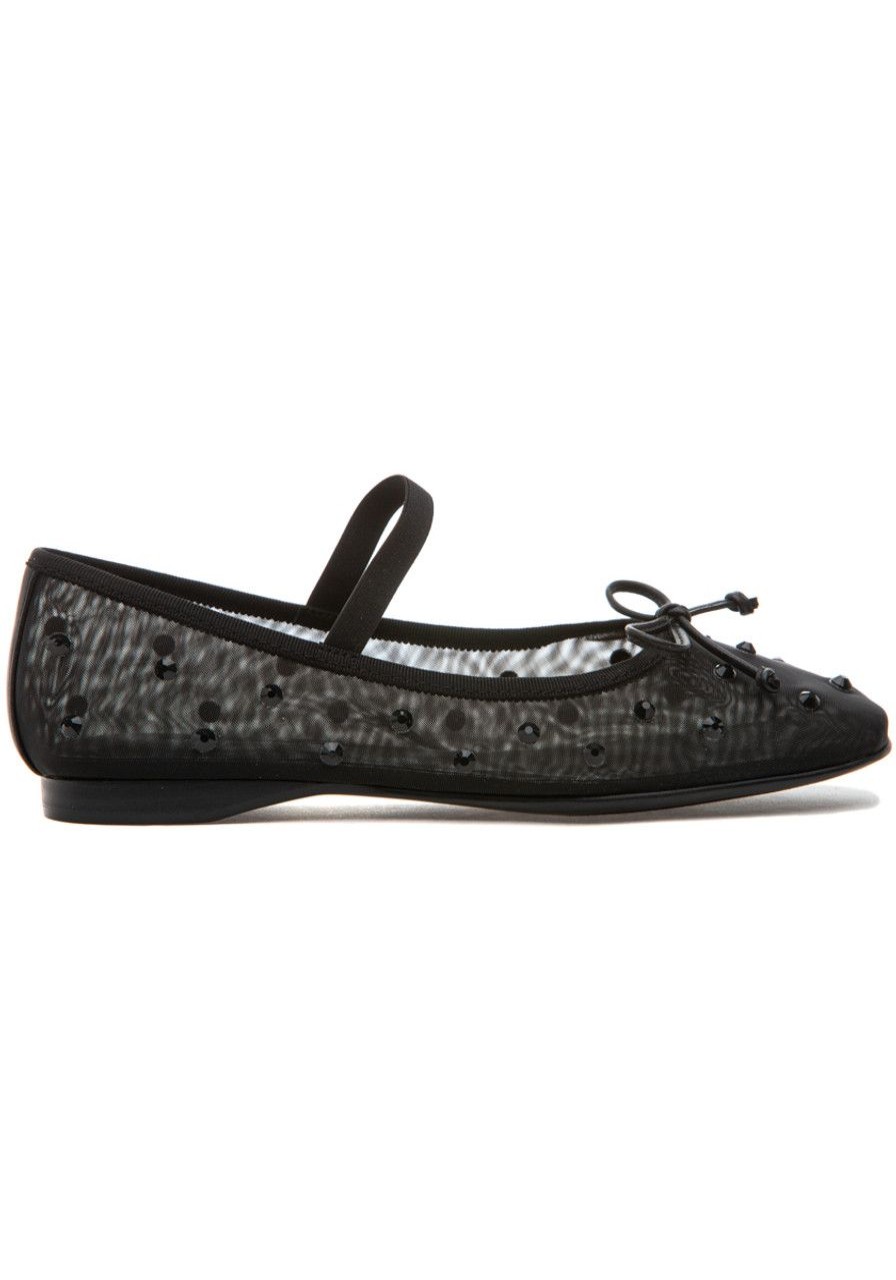 Women Jeffrey Campbell Flats | Tutu-Sj Mary Jane Ballet Flat Black