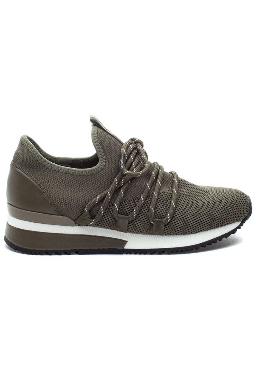 Women Urban Sport Sneakers | Mara Sneaker Khaki Knit
