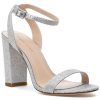 Women Pelle Moda Pumps | Brynn Sandal Silver Metallic