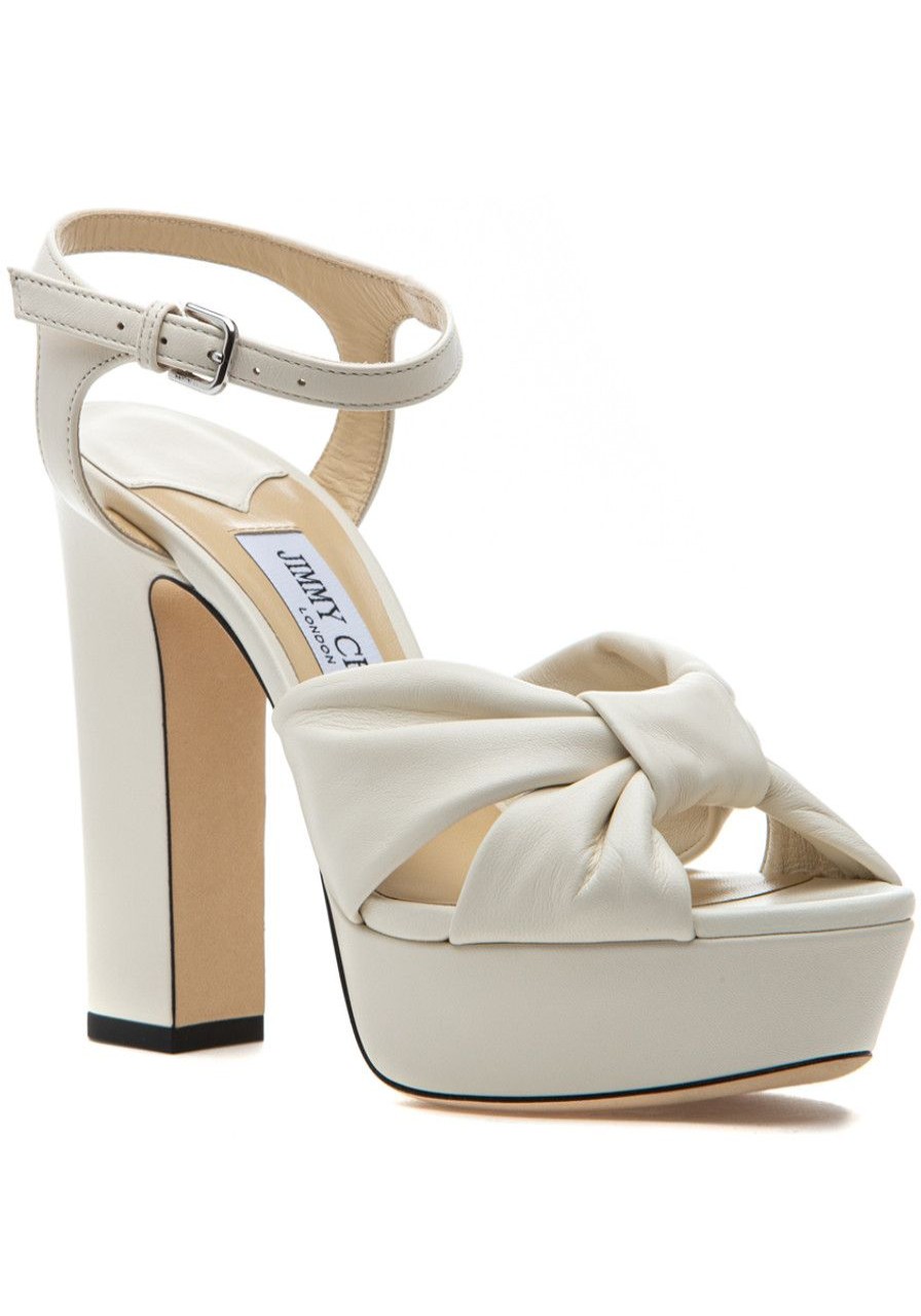Women Jimmy Choo Pumps | Heloise 120 Sandal Latte Leather