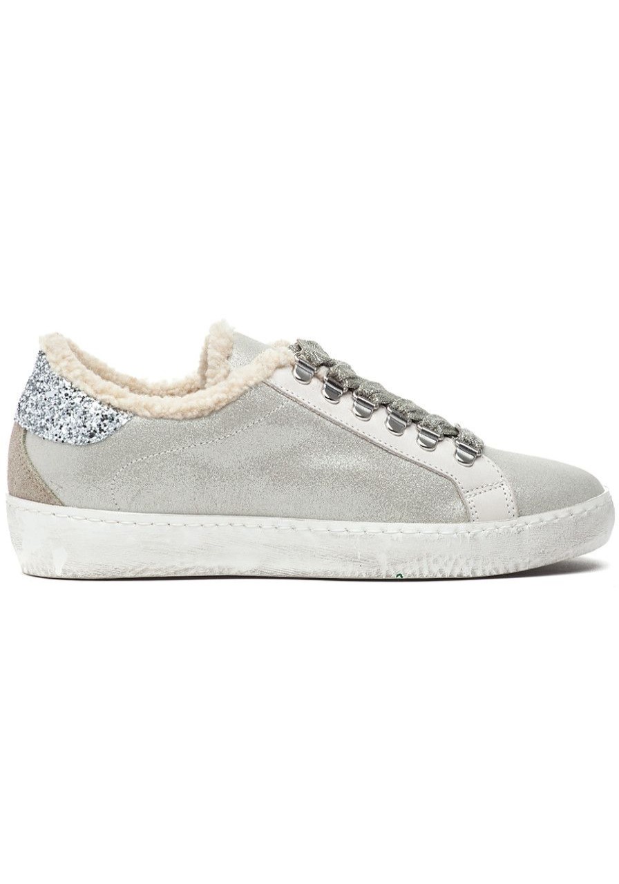 Women 275 Central Sneakers | Moosh Sneaker Silver Suede