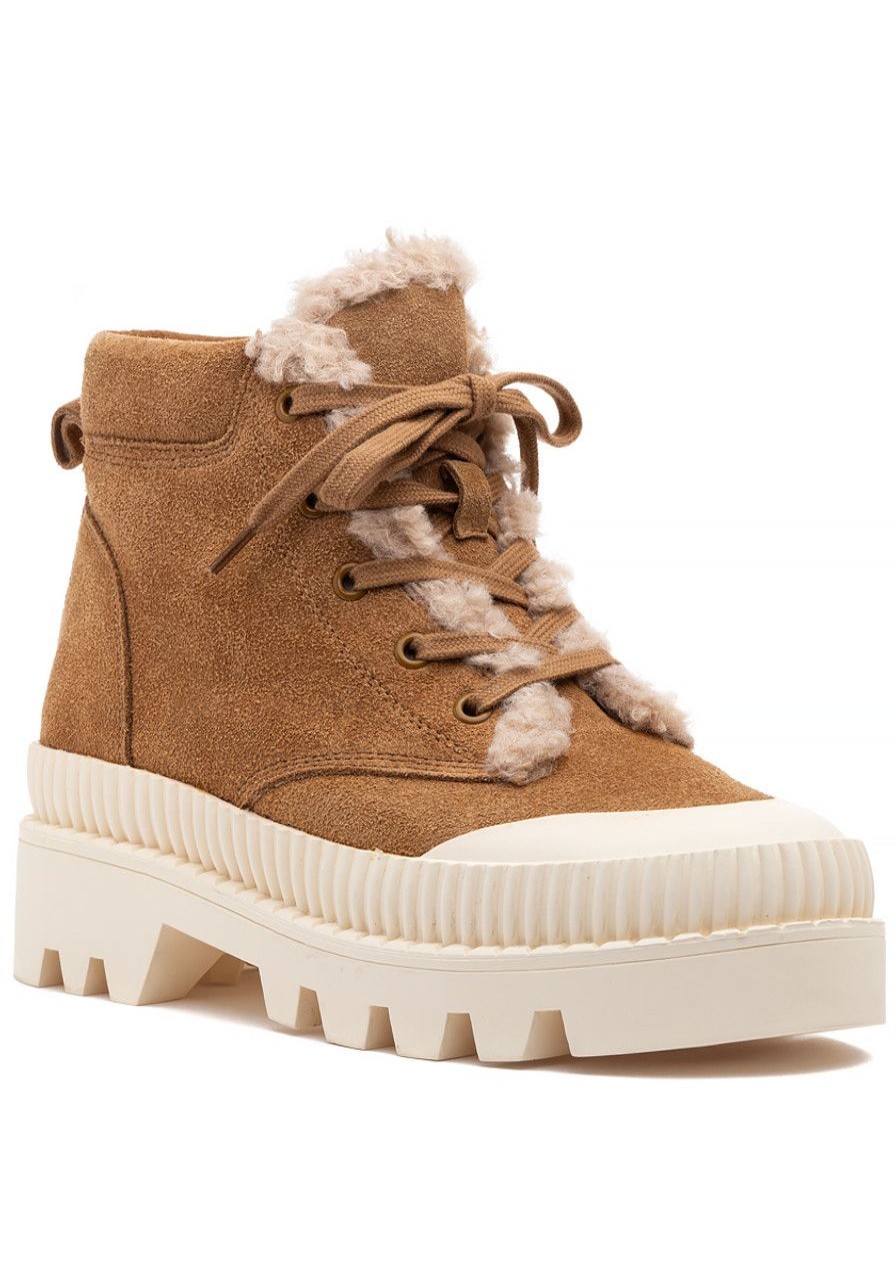 Women Silent D Boots | Peato Boot Dark Tan Beige