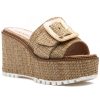 Women Sam Edelman Sandals | Livi Espadrille Wedge Sandal Dark Natural