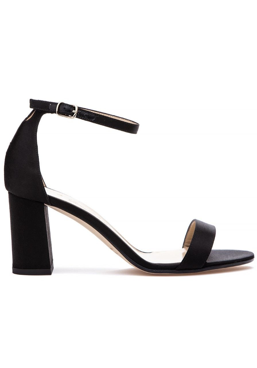 Women 275 Central Sandals | Nasty Sandal Black Satin