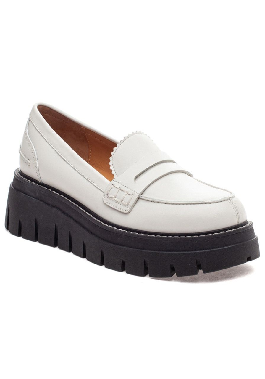 Women J/Slides Loafers & Oxfords | Tyler Loafer White Leather
