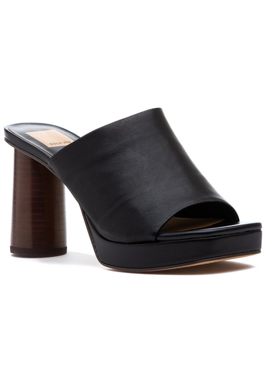 Women Dolce Vita Sandals | Alyssa Sandal Black Leather