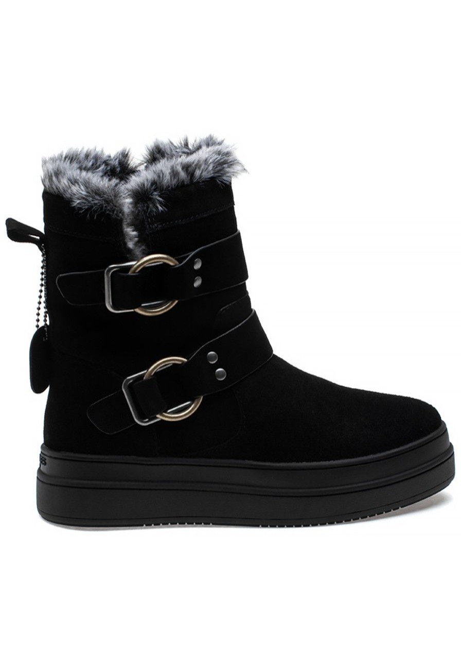 Women J/Slides Boots | Nelly Boot Black Waterproof Suede