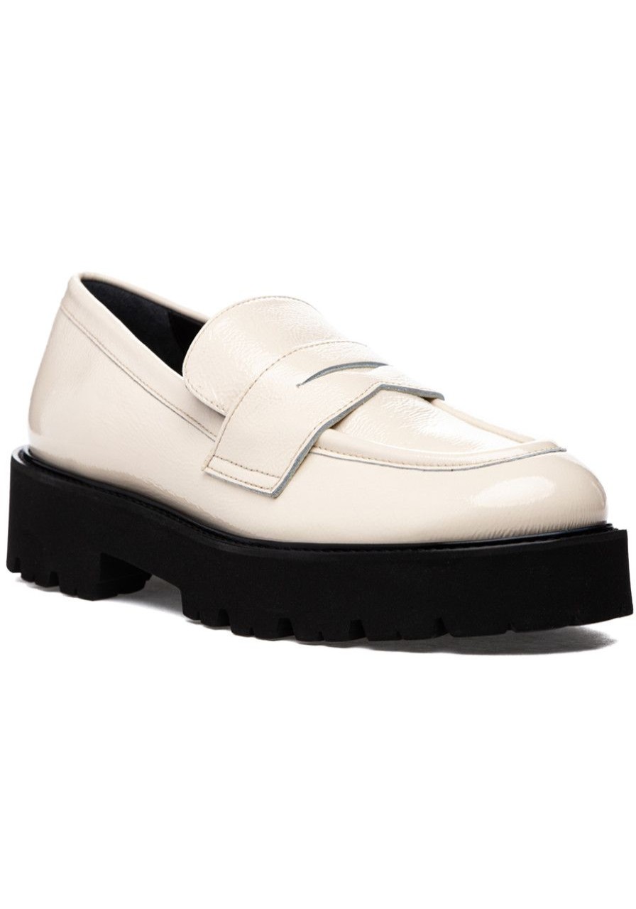 Women 275 Central Loafers & Oxfords | Paulina Loafer Beige Naplak Leather