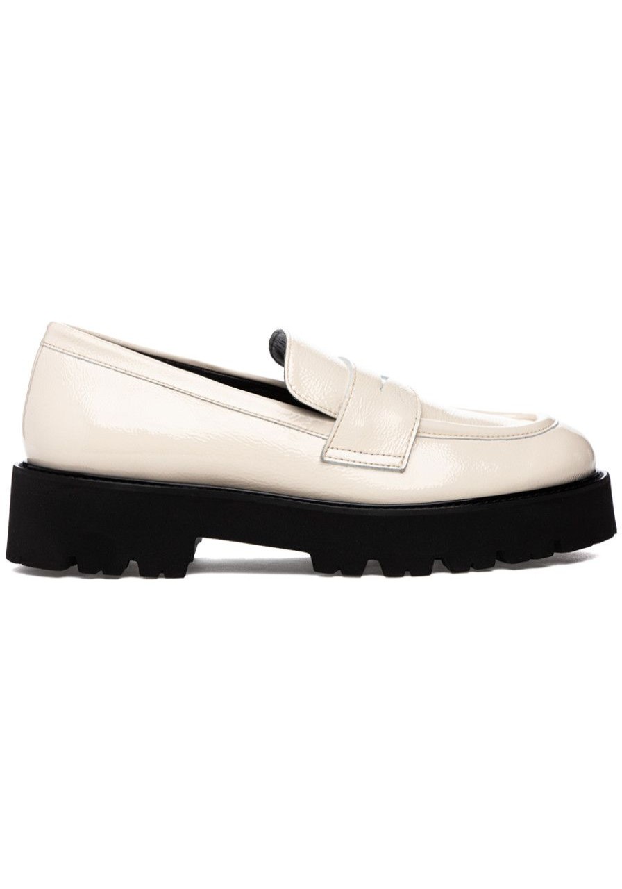 Women 275 Central Loafers & Oxfords | Paulina Loafer Beige Naplak Leather